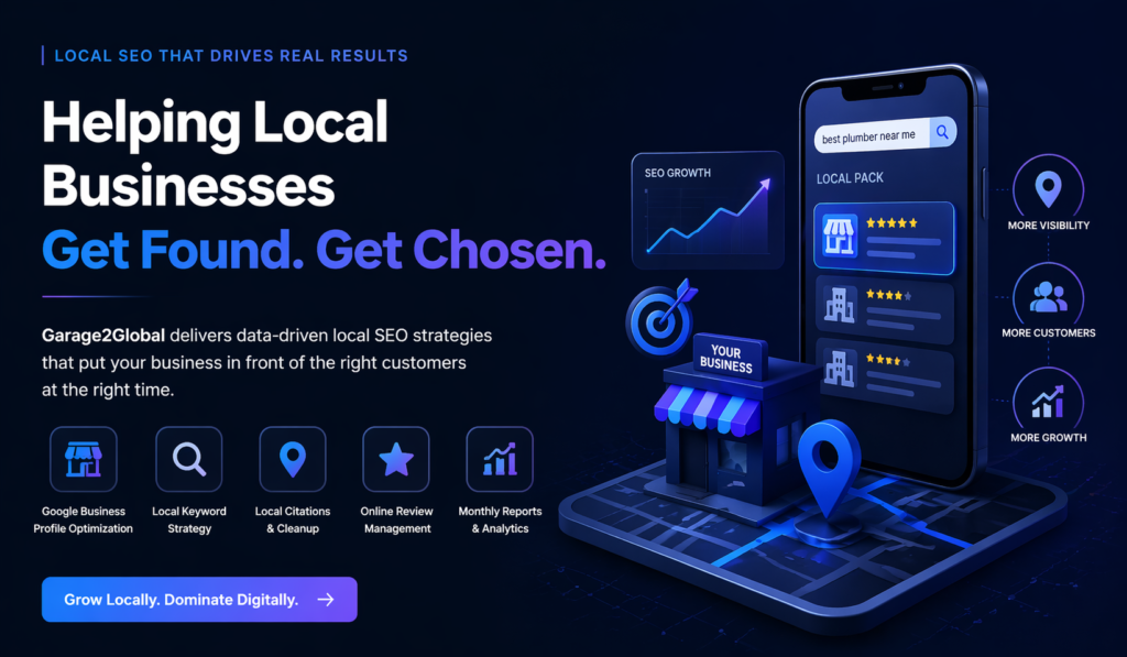 local seo services by garage2global